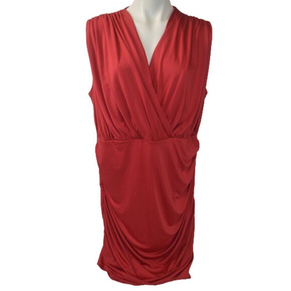 Grace Karin Red Draped Sleeveless Dress – Size 2XL - Picture 1 of 2